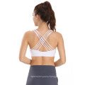 Women Gym Workout Sports Bra Running Fitness Yoga Bra Push up Cross Strappy Yoga Sports Bra